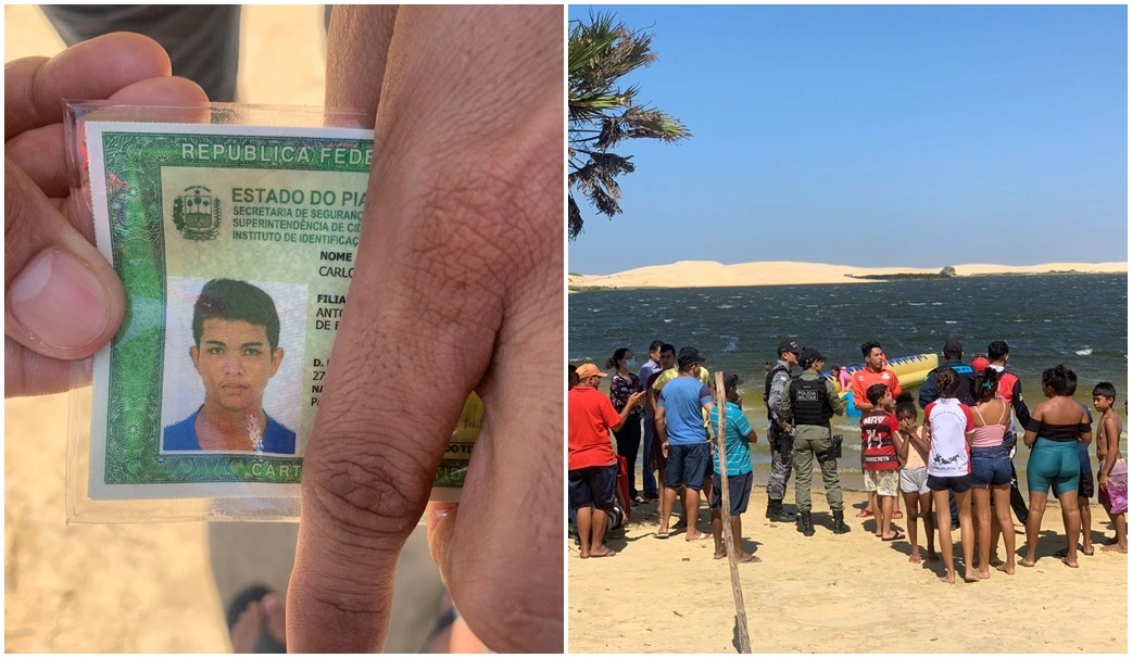 Adolescente morre afogado após se desesperar e pular de canoa em lagoa de Parnaíba