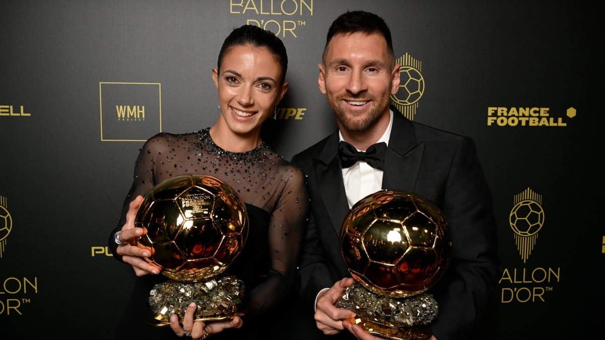 Aitana Bonmati e Lionel Messi