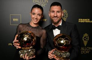 Aitana Bonmati e Lionel Messi (Foto: Reprodução / X)
