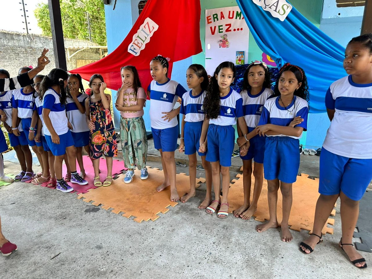 Conecta Piauí participa de ação social com crianças na creche Espaço Crescer