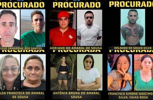 Foragidos da Justiça (Foto: Forças de Segurança Pública)