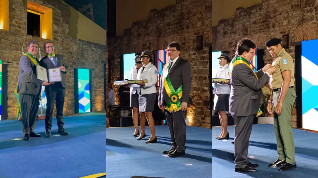 Governador Rafael Fonteles participa de solenidade da medalha do Mérito Renascença