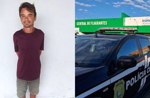 Homem conhecido como 'Lampadinha' é preso por tráfico de drogas em Parnaíba (Foto: Reprodução)