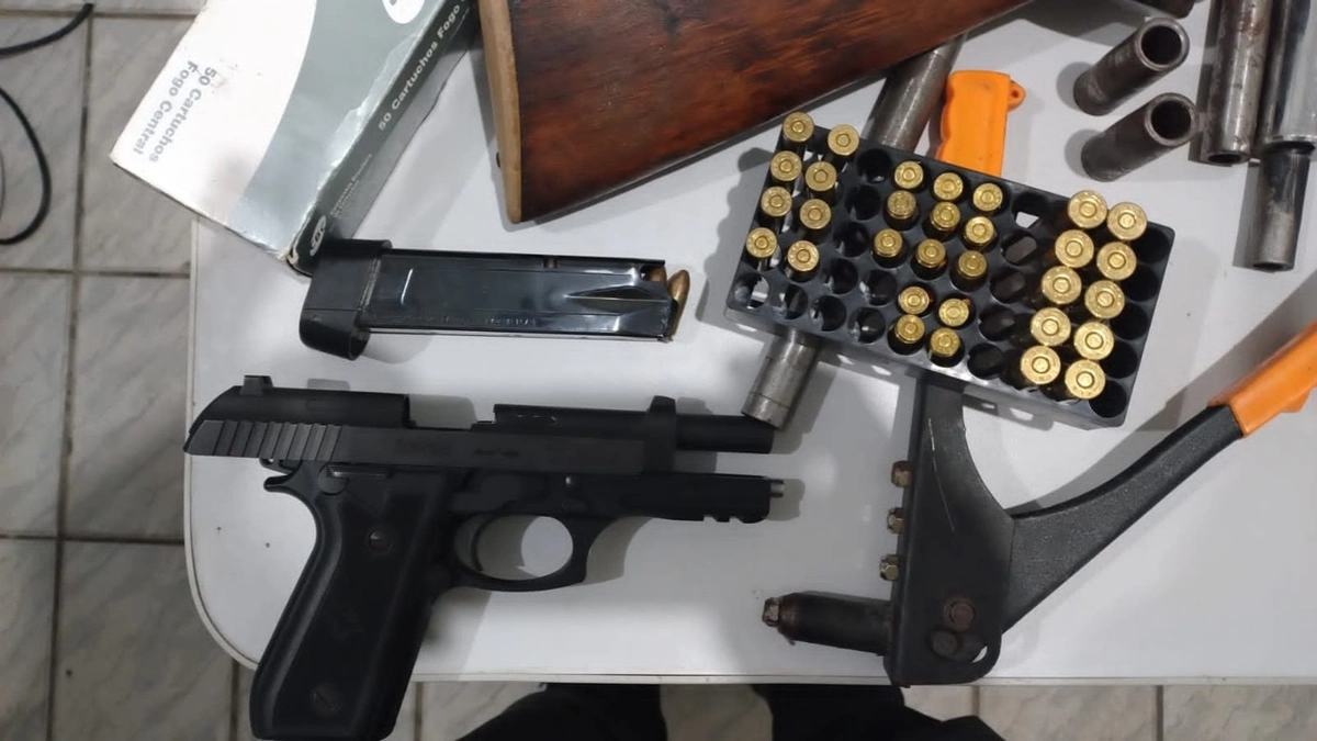 Objetos apreendidos na Operação Bogotá