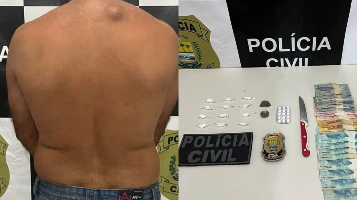 Polícia Civil prende homem em flagrante por tráfico de drogas no Piauí