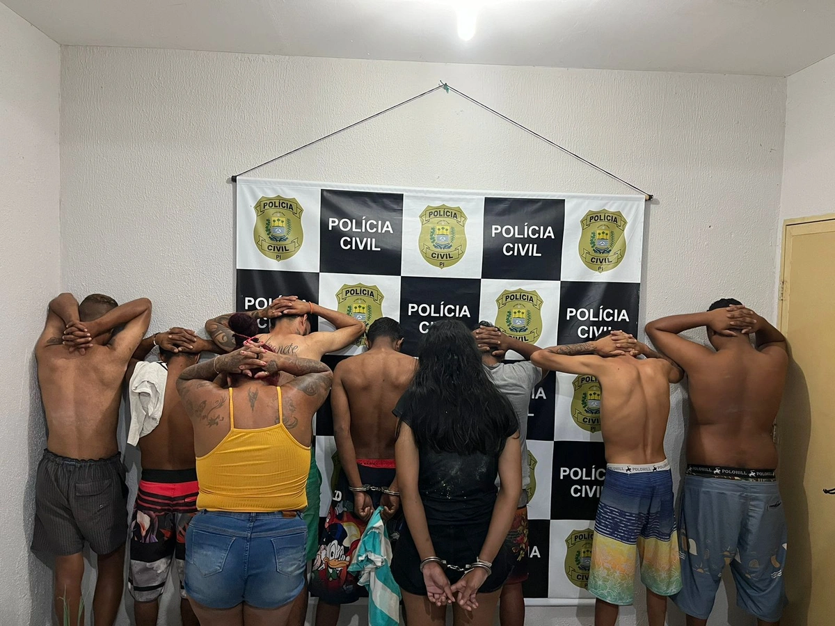 Presos durante a operação