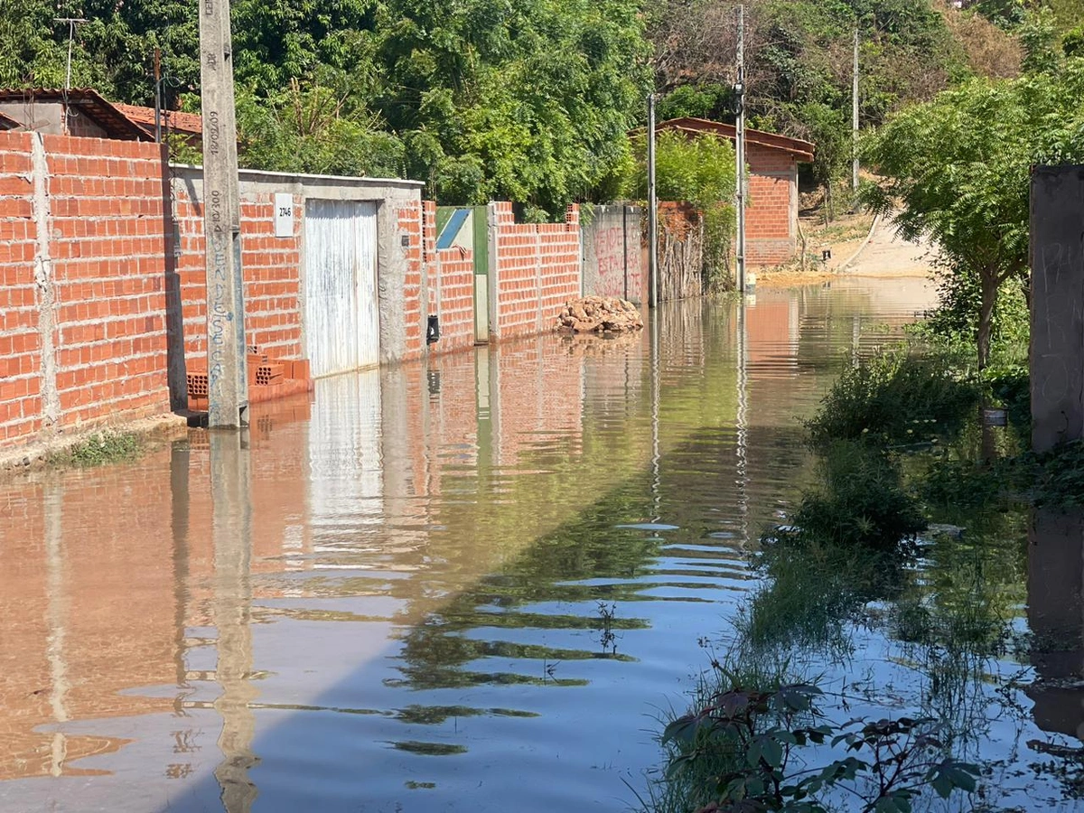 Região ficou inundada