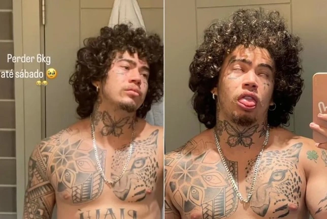 Whindersson Nunes posta foto sem camisa e revela meta a uma semana de luta de boxe