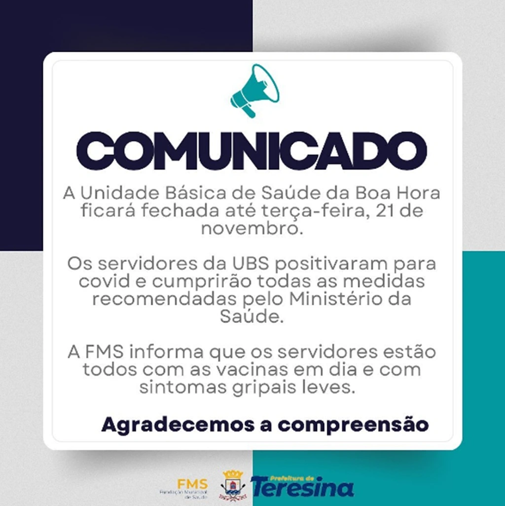 Aviso da FMS