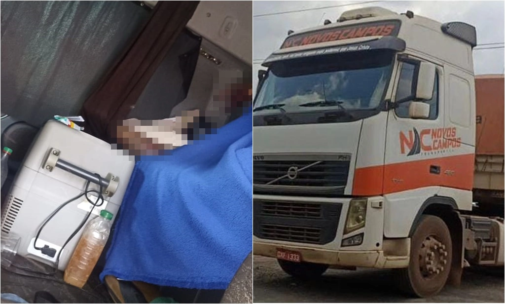Caminhoneiro encontrado morto em veículo