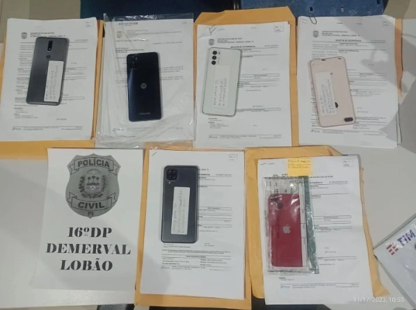 Celulares restituídos em Demerval Lobão
