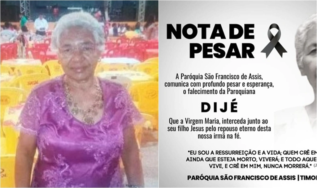 Dona Dijé morreu em casa no bairro São Francisco