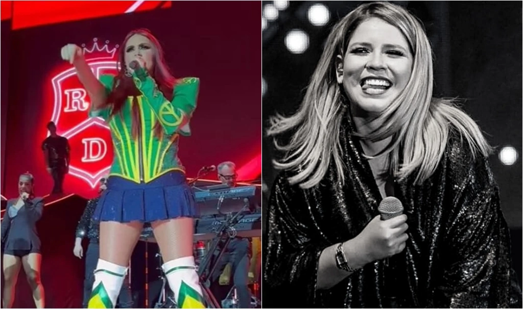 Dulce María presta homenagem à cantora Marília Mendonça