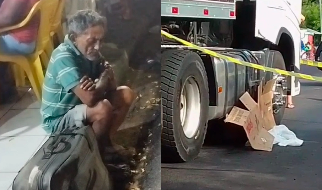 Idoso morre atropelado por caminhão na BR-316 em Demerval Lobão