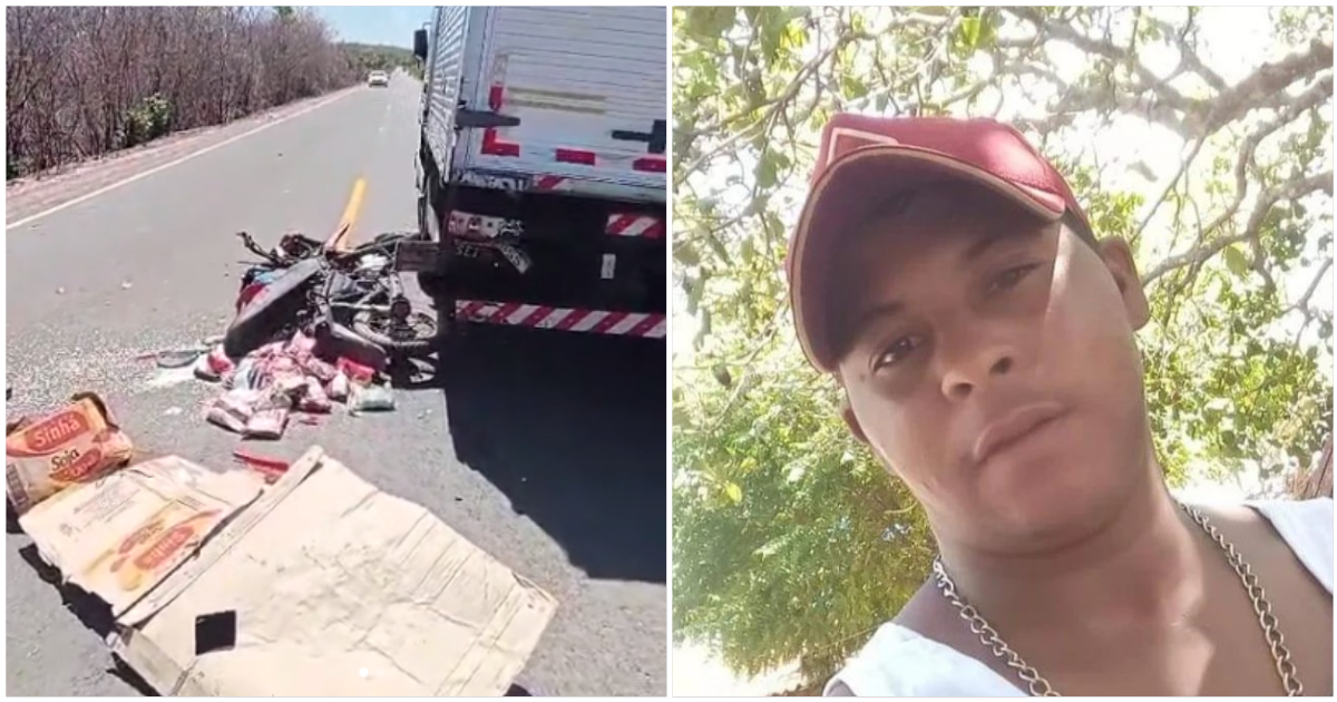 Motociclista morre após colidir em caminhão em cidade do Piauí