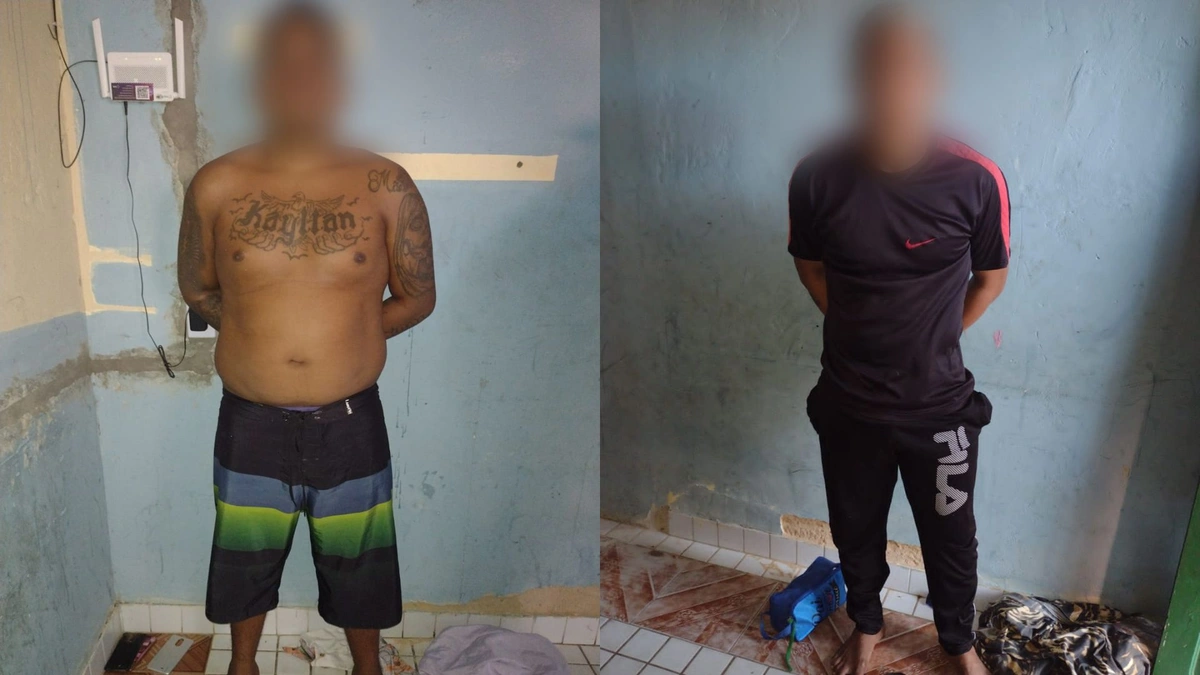 Operação policial prende dupla suspeita de roubos e tráfico de drogas em Parnaíba