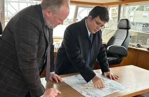 Rafael conhece porto na Bélgica que pode receber produtos exportados do Porto de Luís Correia (Foto: Reprodução)