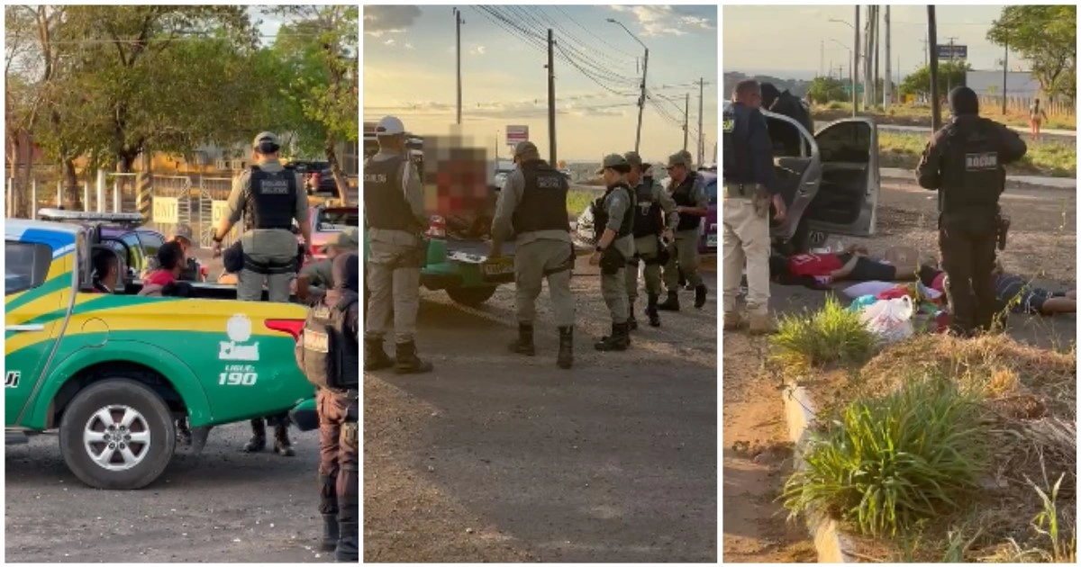 Trio é preso com armas e drogas após fugir de barreira da polícia em Floriano