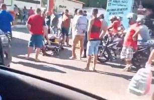 Acidente entre motociclista e ciclista é registrado em Campo Maior (Foto: Reprodução/Campo Maior em Foco)