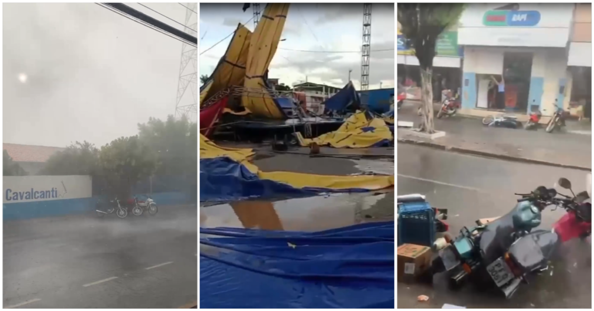 Chuva e ventos fortes assusta moradores e causa prejuízos na cidade de Paulistana