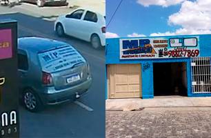 Empresário retira plotagem do carro após ser confundido com criminoso em Teresina (Foto: Reprodução)