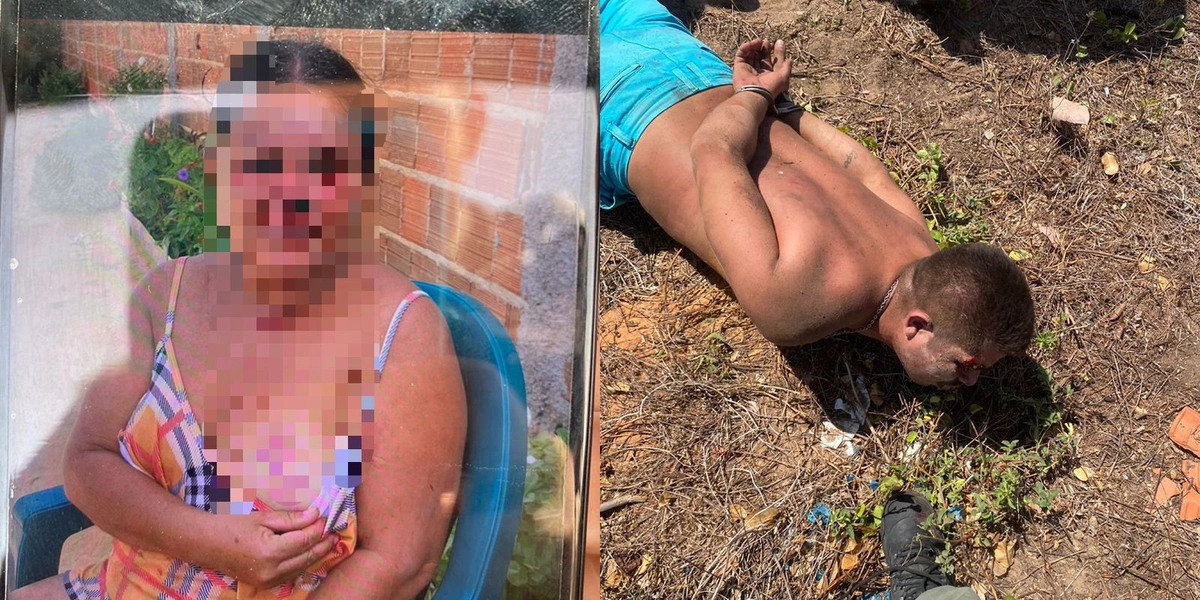Homem preso por agredir mãe e colocar fogo na casa foi preso no dia anterior
