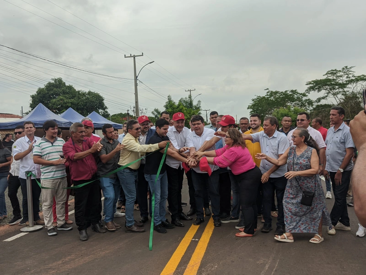 Inauguração da obra da rodovia que liga Altos a Alto Longá