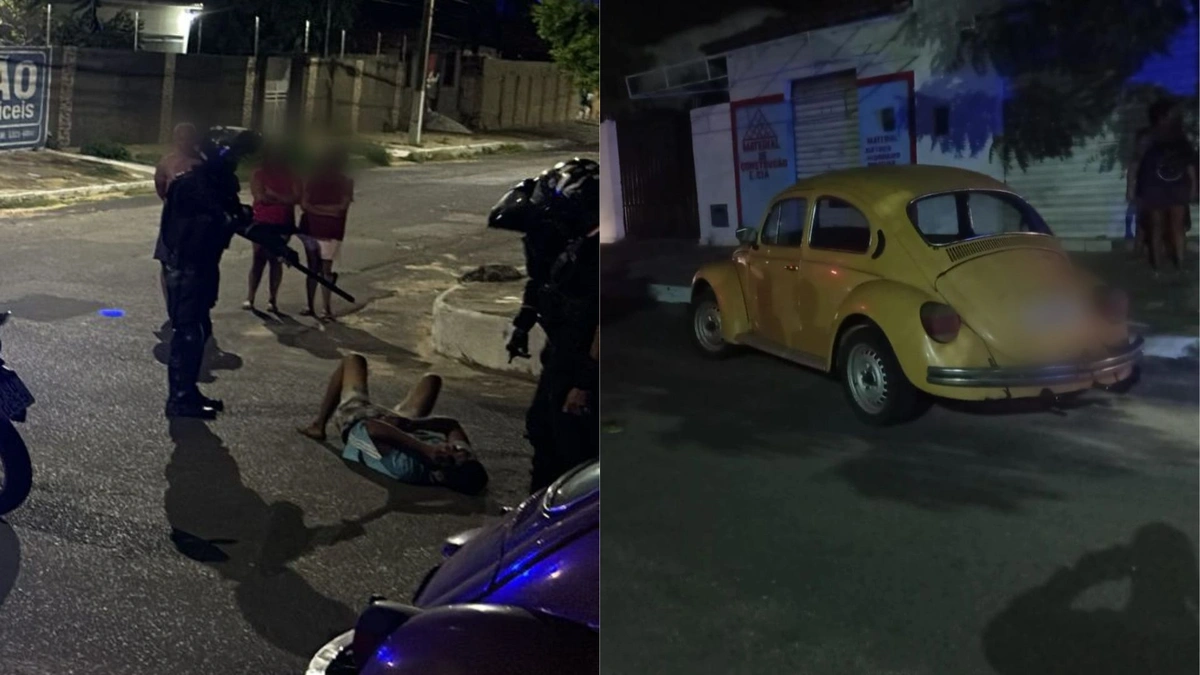 Jovem é preso após tentar roubar Fusca e agredir vigilantes em Parnaíba