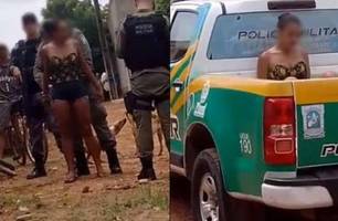 Mulher é presa suspeita de matar o próprio companheiro a facadas em Floriano (Foto: Reprodução)