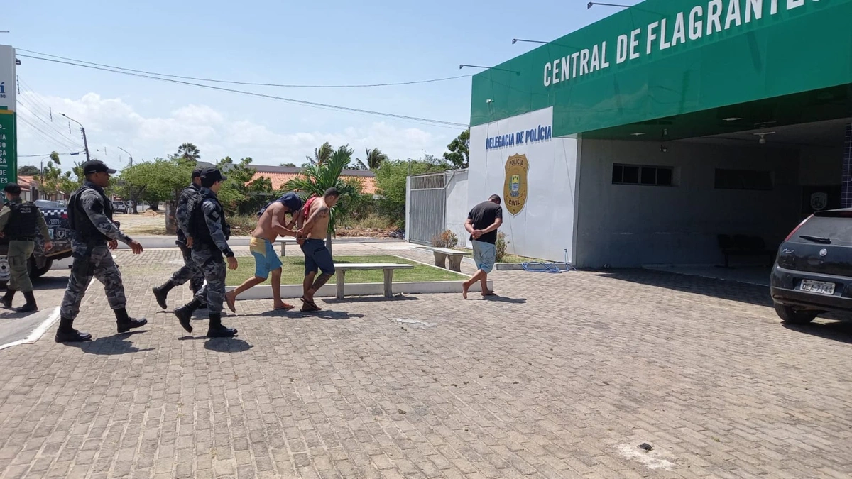 Polícia prende cinco suspeitos e recupera carro roubado em Parnaíba