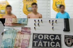 Polícia realiza prisão de jovens portando munições de arma de fogo em Ilha Grande (Foto: Reprodução)