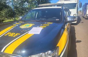 Homem foi preso durante fiscalização de rotina (Foto: Divulgação/ PRF-PI)