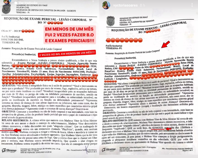 Jovem foi agredida pelo namorado em Teresina