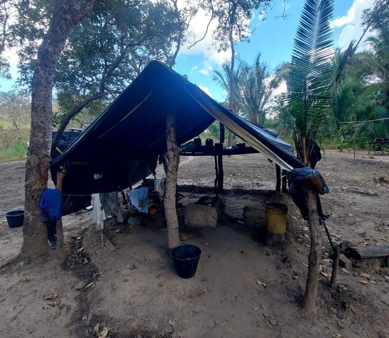 Local onde os trabalhadores estavam
