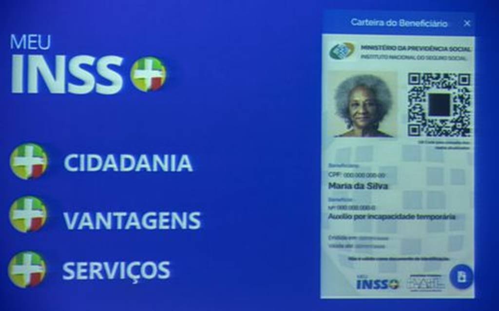 O cartão está disponível no aplicativo Meu INSS