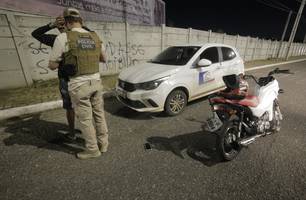 PM apreende dezenas de motos em operação para proibir 'rolezinhos' na Estaiada (Foto: Divulgação/SSP)