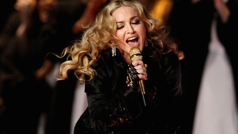 Cantora Madonna durante show
