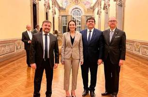 Fábio Novo acompanha o governador Rafael Fonteles na Itália (Foto: Reprodução)