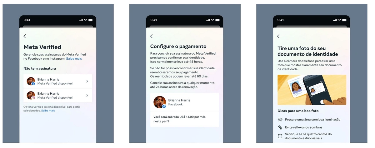 Passo-a-passo de como assinar o Meta Verified