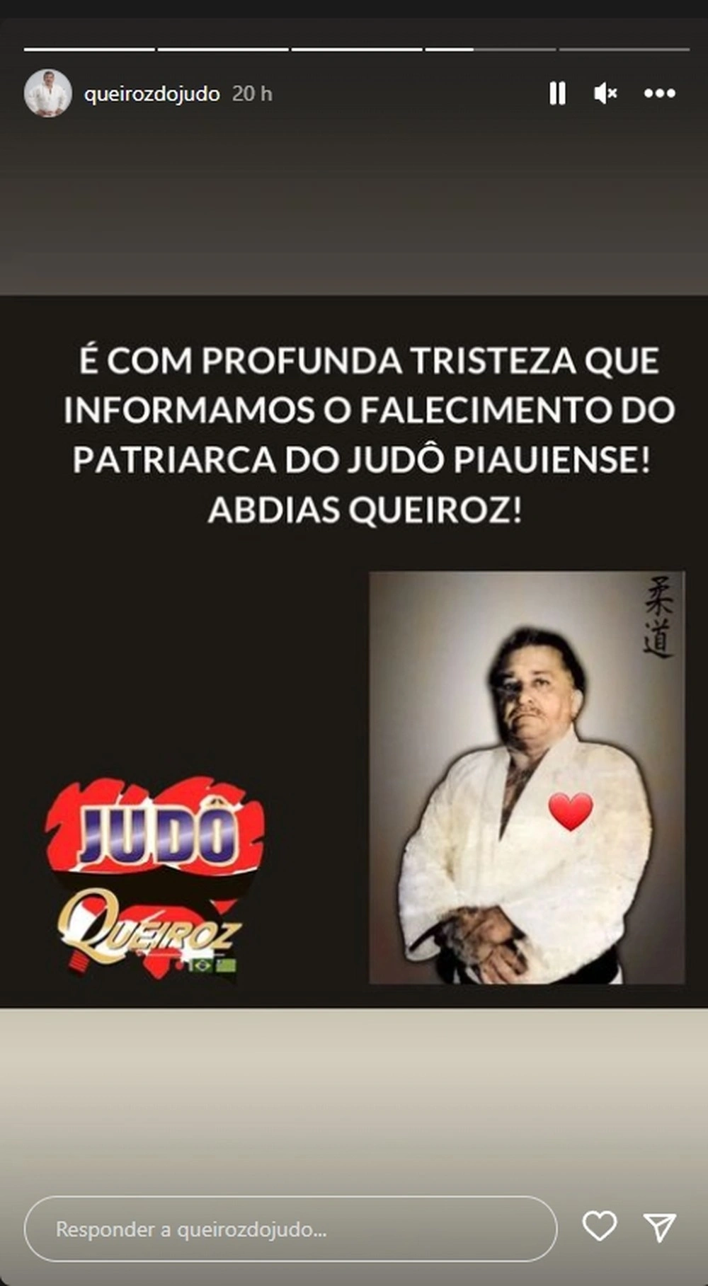 Postagem de judô Queiroz