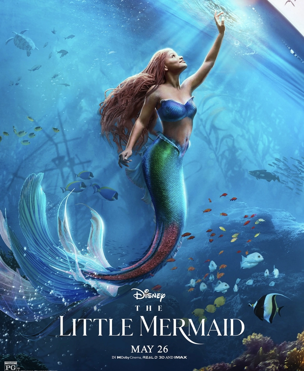 Pôster oficial do filme “A pequena sereia”