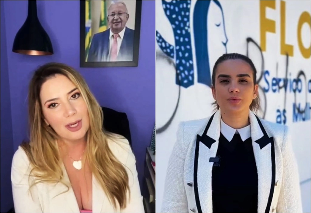 Secretária Karla Berger e a deputada Bárbara do Firmino