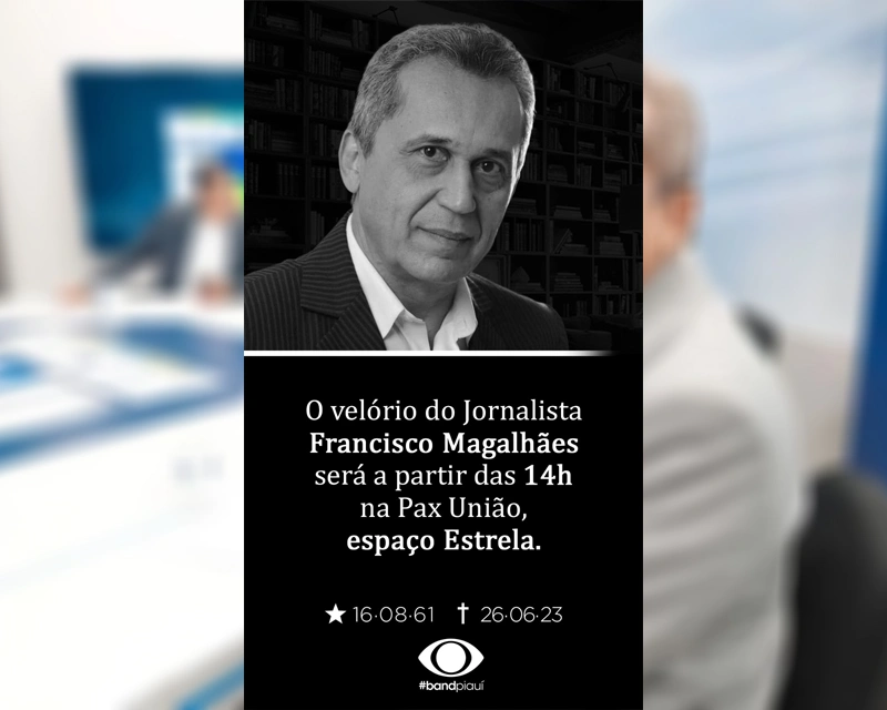 Velório do jornalista Francisco Magalhães