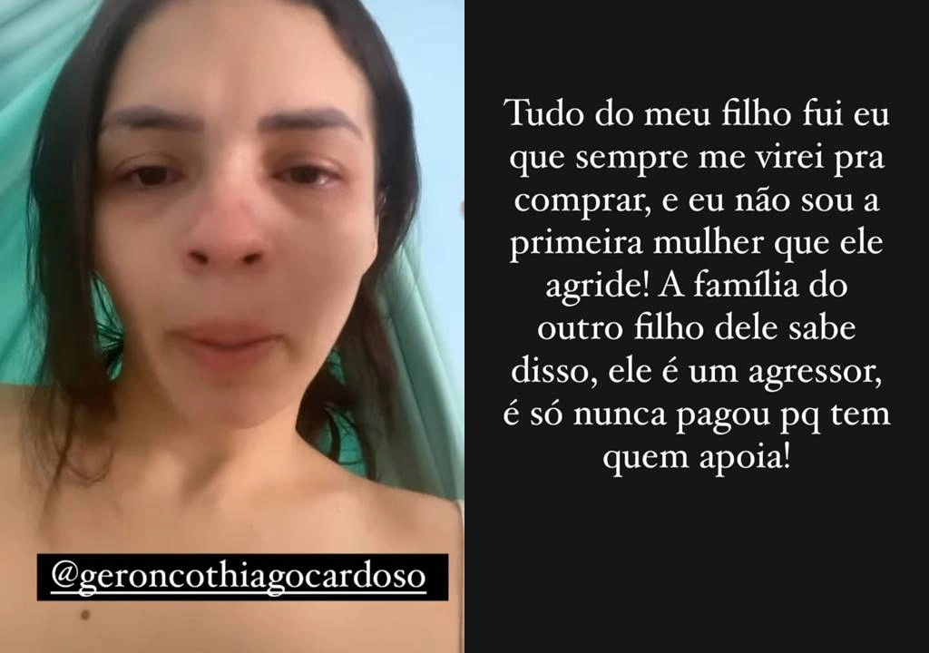 Virna e denúncia feita no Instagram