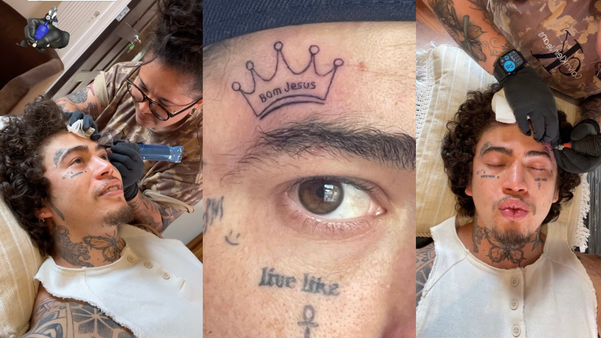 Whindersson Nunes tatua homenagem a sua cidade natal no rosto