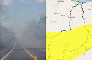 50 cidades do Piauí podem sofrer com queimadas e ventos secos, diz Inmet (Foto: Inmet / Jhone Sousa)