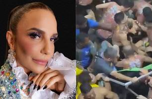 A cantora paralisou o show assim que percebeu a confusão (Foto: Reprodução)
