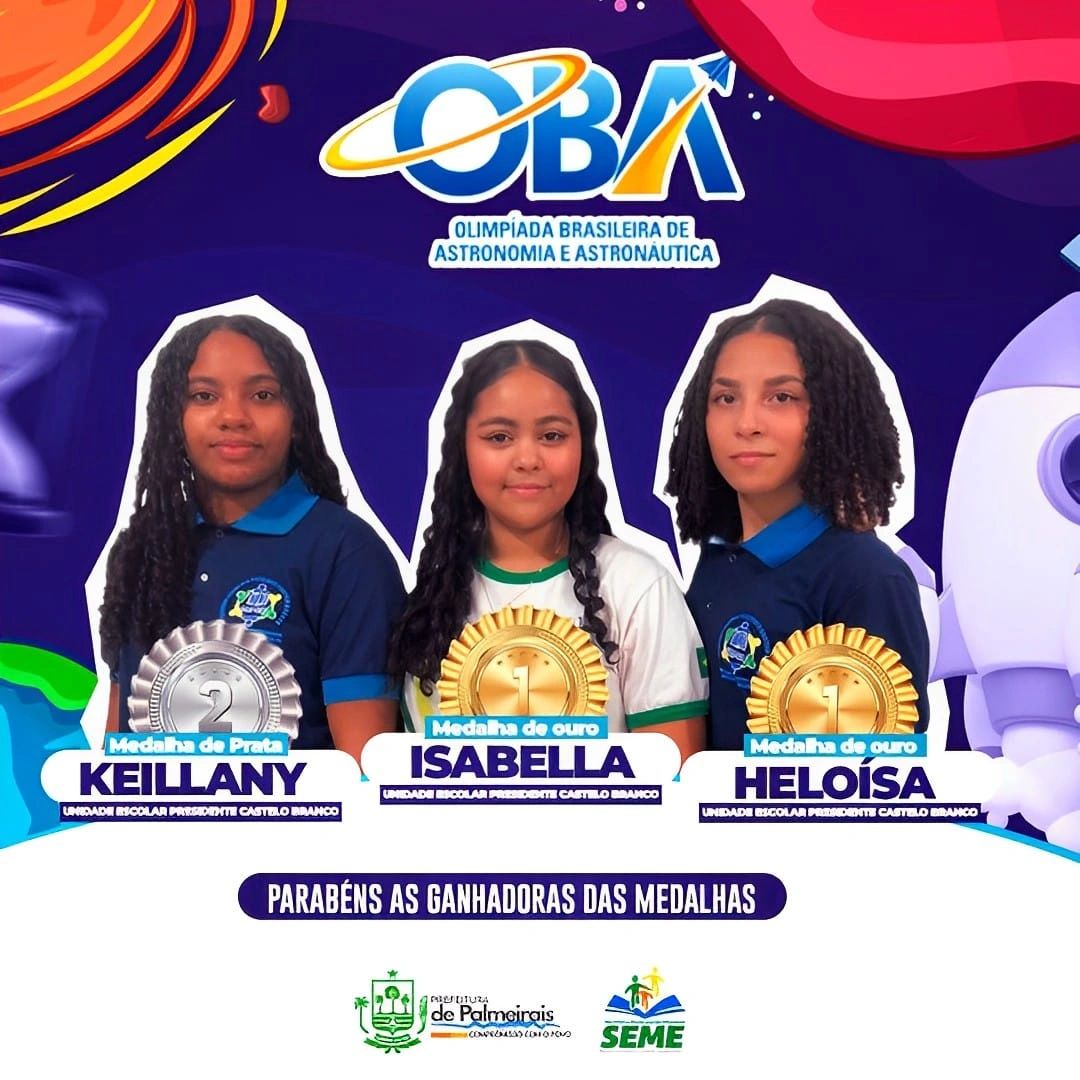 Alunas da zona rural do Piauí são medalhistas em olimpíada nacional