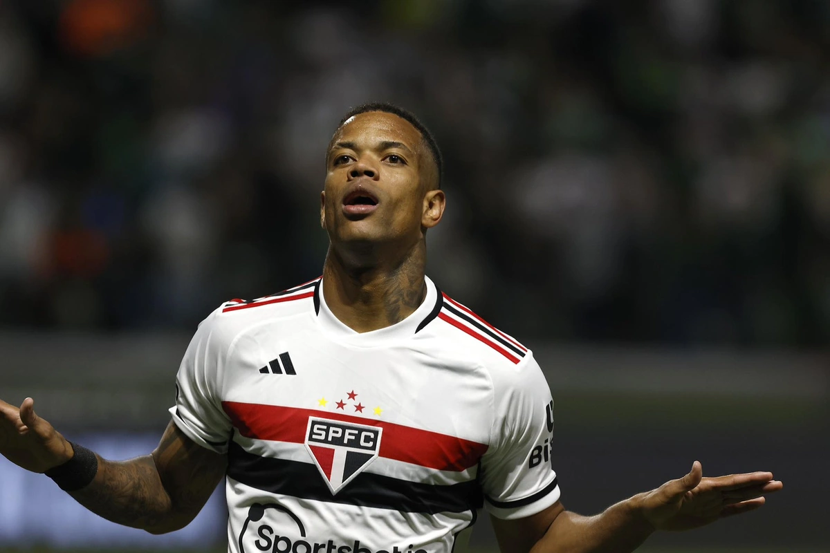 Caio Paulista, autor do primeiro gol do São Paulo