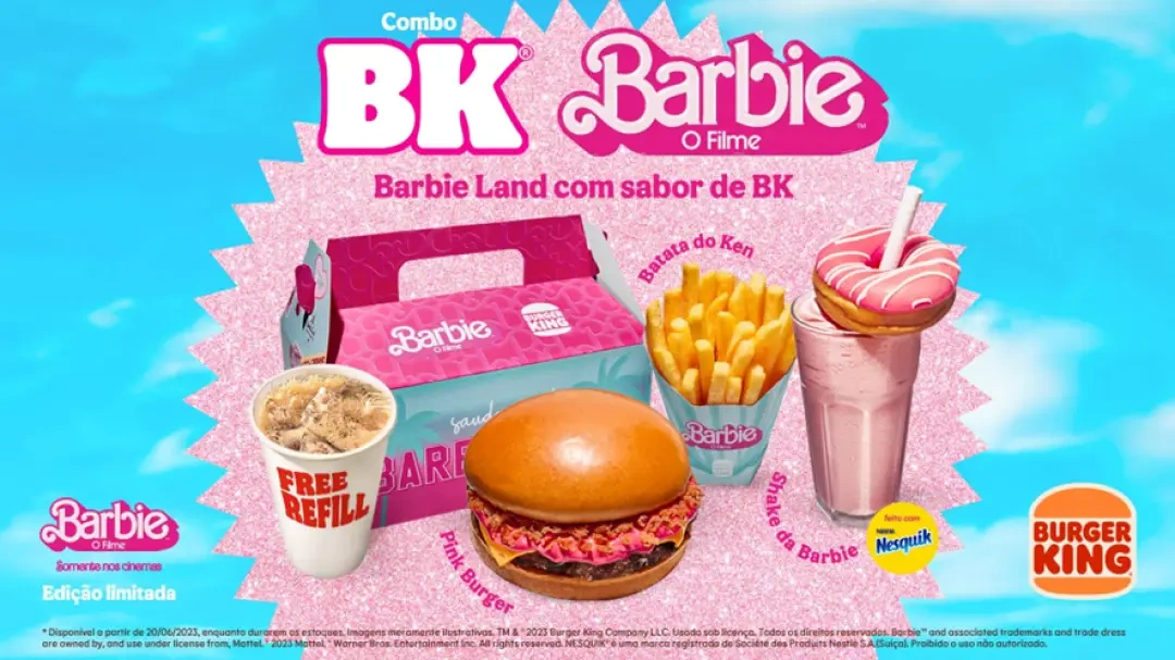 Combo do Burger King inspirado em ‘Barbie’